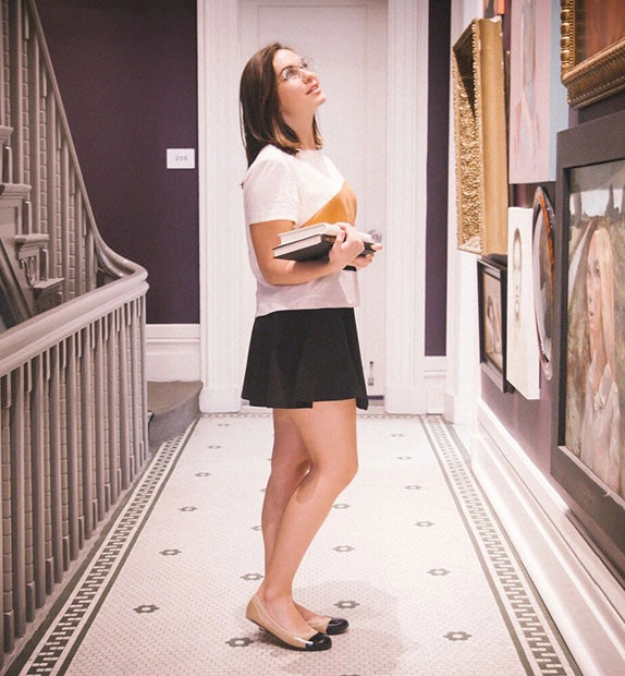 Ja-Vie Black & Gold Jelly Flats: Effortless Chic for Every Day.