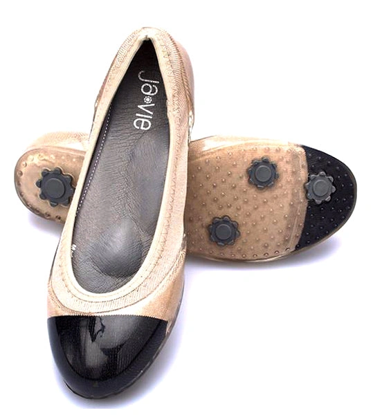 Ja-vie Jelly Flats: Black & Nude Perfection. Effortless Style, All-Day Comfort.